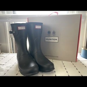 Brand new Hunter Boots.black matte.size 10